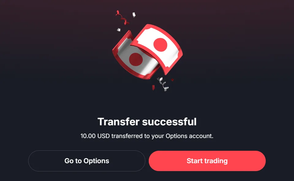 Transfer successful
